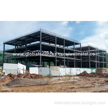 Prefabricated welding steel frame construction